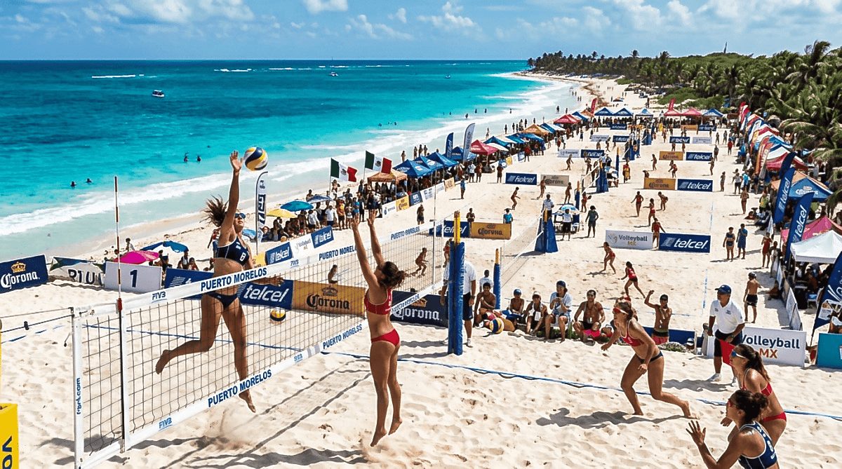 Beach Volleyball Is Taking Over Puerto Morelos This Weekend