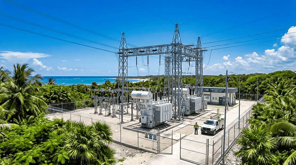CFE's New Substation Is Now Online in Cancun... and Puerto Morelos Stands to Benefit