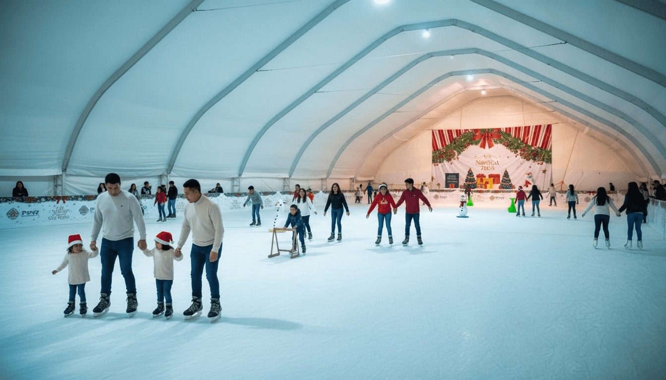 Playa del Carmen's Free Ice Rink - A Holiday Adventure Just Minutes from Puerto Morelos